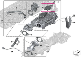 Lineárny aktuátor EGR B47L B47P B57P B57R B57X B57Y XD5T (OEM)