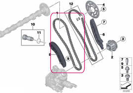 Rozvodová reťaz BMW 11318475185 (OEM)