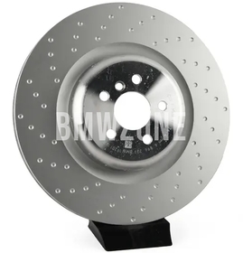 Zadný ľavý brzdový kotúč (398x28mm) M-Performance dierovaný (OEM)