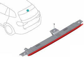 Tretie brzdové svetlo G01/G01 LCI, F97 X3 M/F97 X3 M LCI (OEM)