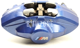Zadný modrý brzdový strmeň ľavý M (370x24mm kotúč) (OEM)