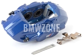 Predný modrý brzdový strmeň ľavý M-Performance (370x30mm kotúč) (OEM)