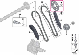 Ozubené koleso vačkového hriadeľa BMW 11318518181 (OEM)