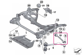 Rameno zavesenia kolies pravé zadné Fx rad 1,2 (OEM)