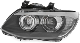 Svetlomet bi-xenón ľavý E92 LCI/E93 LCI D1S+H3+H8 natáčací // LED smerovka (OEM)
