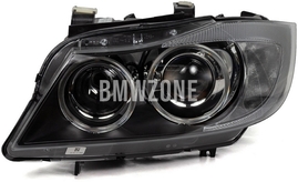 Svetlomet bi-xenón ľavý E90/E91 D1S+H7 bez natáčania (OEM)