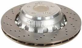 Zadný ľavý brzdový kotúč (385x24mm) M dierovaný (OEM)