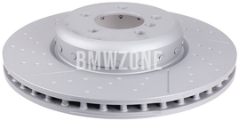 Zadný brzdový kotúč (345x24mm) M-Performance dierovaný / 185mm brzdový bubon (OEM)