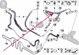 Dehnschlauch Teil 2 BMW 32416794669 (OEM)