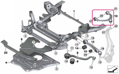 Rameno zavesenia kolies pravé horné X5 E70, X6 E71, X5 F15, X6 F16