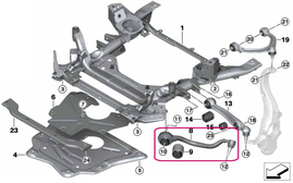 Rameno zavesenia kolies ľavé predné X5 F15, X6 F16 (OEM)