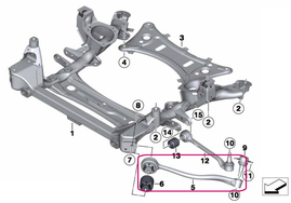 Rameno zavesenia kolies ľavé predné X3 F25, X4 F26 (OEM)