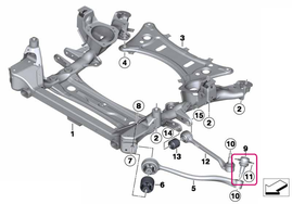 Čap predného ramena zavesenia kolies X3 F25, X4 F26 (OEM)