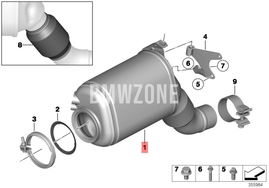 RP Dieselpartikelfilter BMW 18308515653 // EU5 EURO5 (OEM)