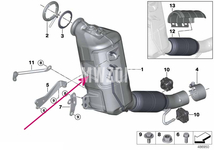 DPF filter Fx 14d, 16d, 18d, 20d, 25d B37 B47 // EU6 EURO6
