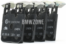 Zadné brzdové platničky (345x24mm M-Performance brzdy)