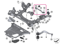 Rameno zavesenia kolies xDrive pravé zadné Fx rad 1,2,3,4