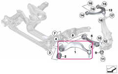 Rameno zavesenia kolies xDrive pravé predné Fx rad 5,6