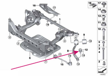 Čap zadného ramena zavesenia kolies xDrive Ex rad 3, X1 E84